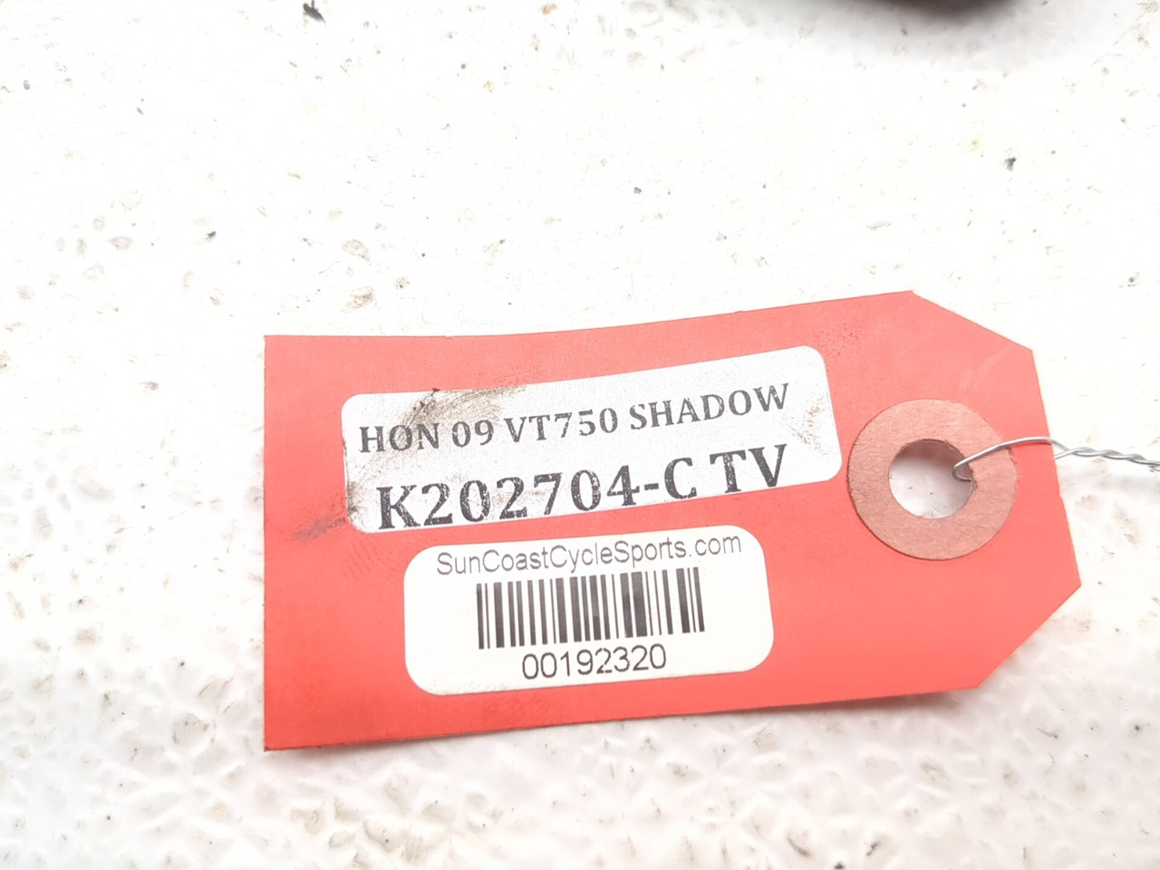 01-09 Honda VT75DC Shadow Spirit Rear License Plate Light Assembly