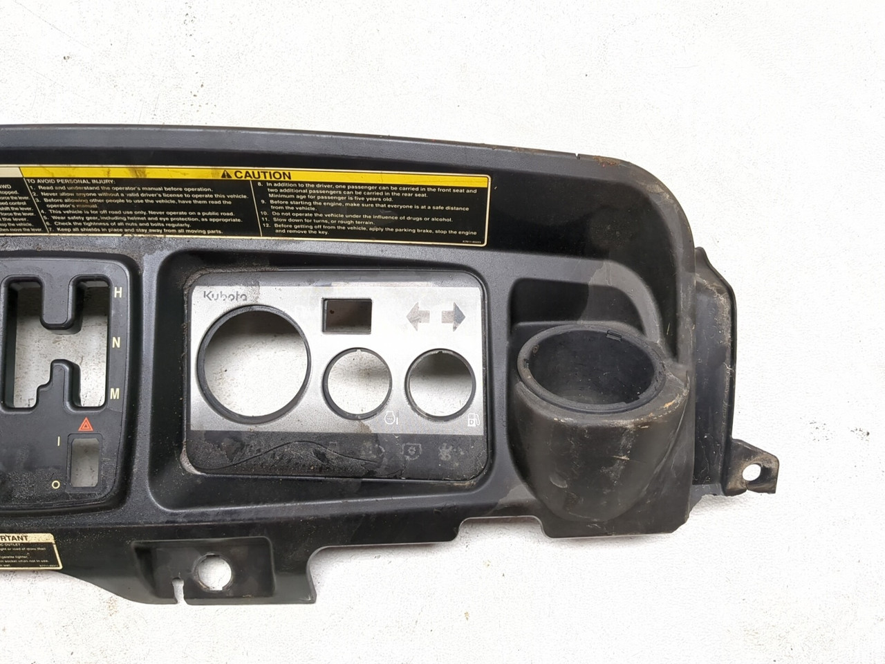 09-16 Kubota RTV 1140 CPX Front Dash Instrument Panel K7611-97570