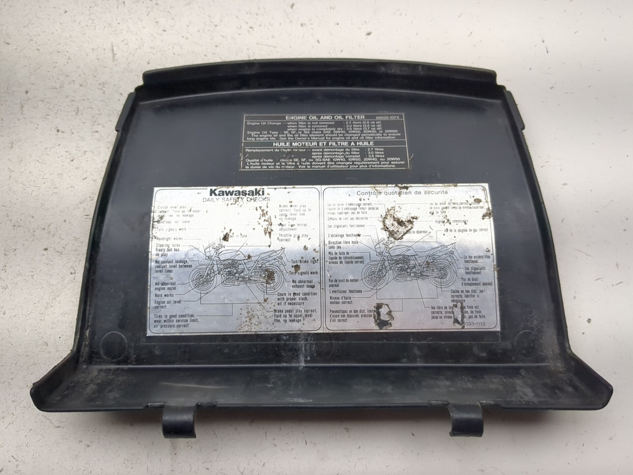 01-05 Kawasaki ZRX1200 Rear Box & Lid Tool Kit Storage Box 32098