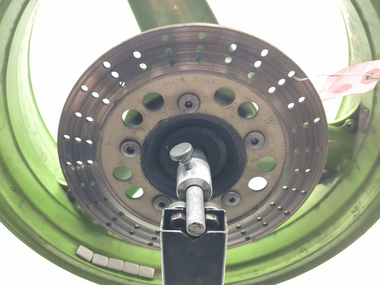 01-05 Kawasaki ZRX1200 Rear Wheel Rim With Rotor STRAIGHT 17X5.50
