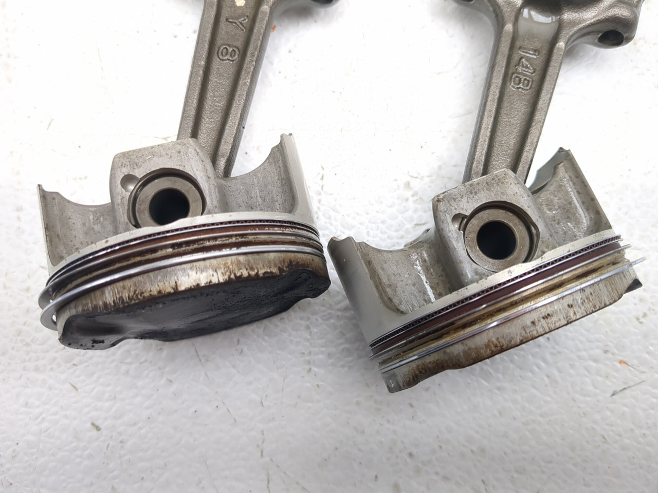 11-13 Yamaha FZ8 Motor Crank Engine Piston & Connecting Rod Set