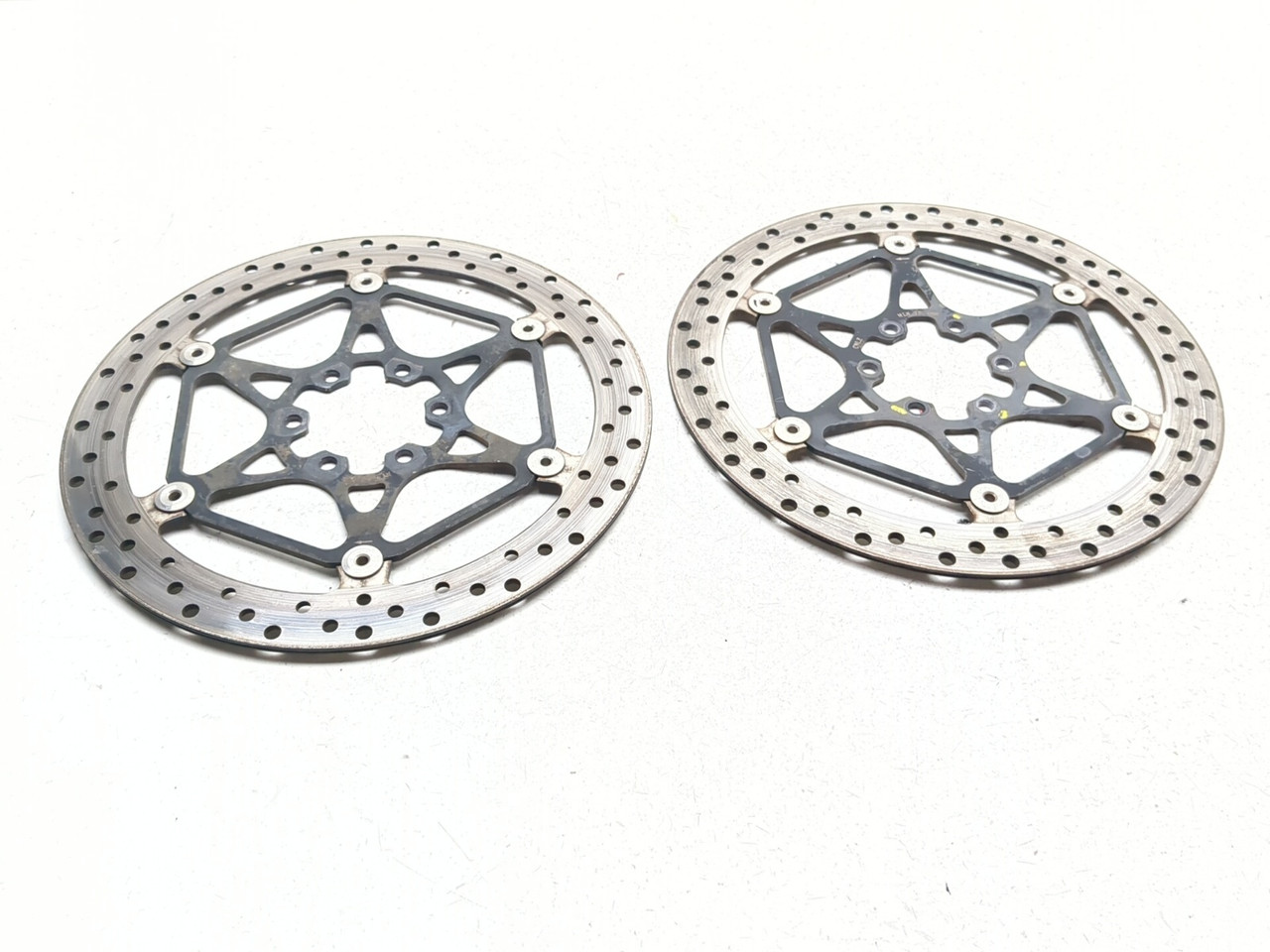 17-20 Aprilia Shiver 900 Navi Left & Right Front Brake Rotors Disc