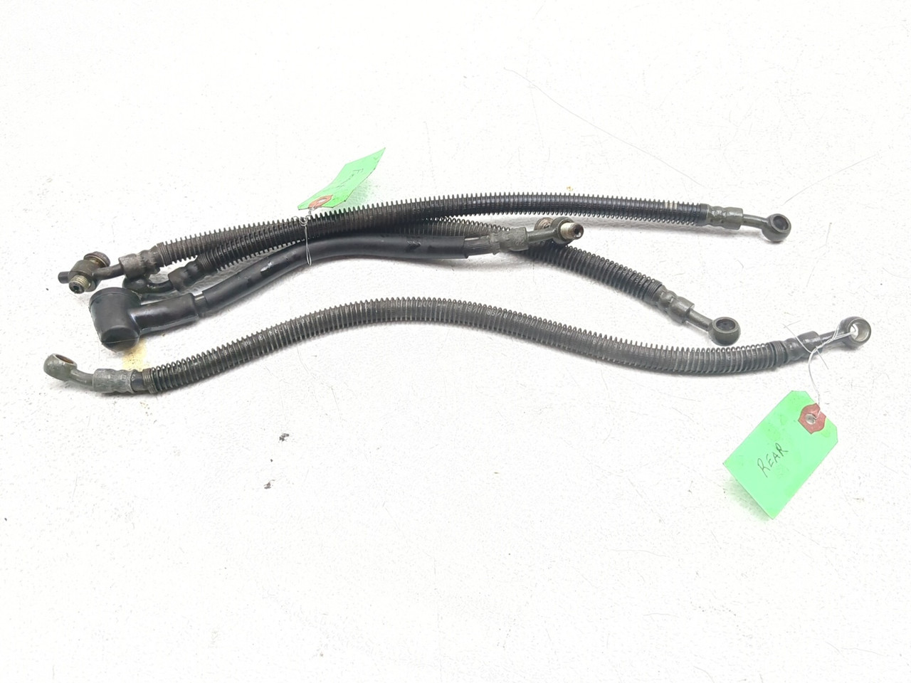 98 99 Kawasaki Ninja ZX6R ZX600G Front & Rear Brake Line Set 43095