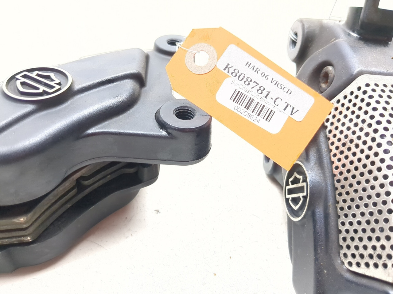 Harley 06-08 ジョン Night Caliper Brake Front Right & Left VRSCD Rod ルアー・フライ