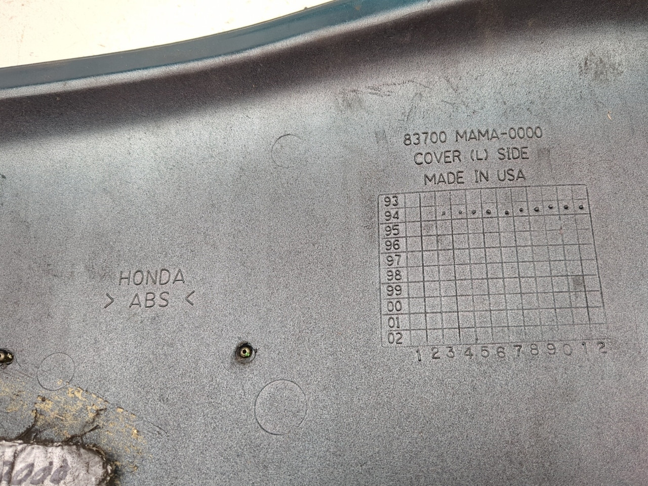 ATTN: DMG - 88-00 Honda GL1500 Goldwing Left Side Cover Panel