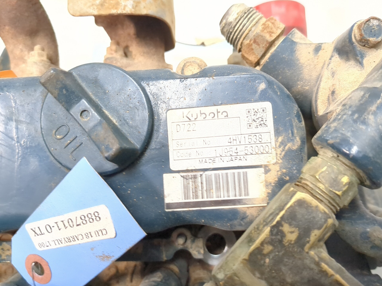 17-20 Club Car Carryall 1700 Engine Motor Kubota D722 Diesel 3 CYL