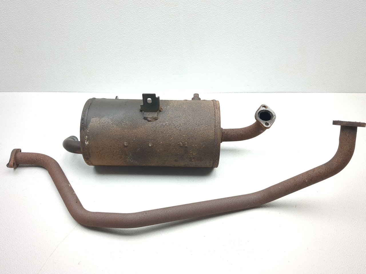 05-16 Kawasaki Mule 600 610 KAF400 Rear Muffler & Header Pipe