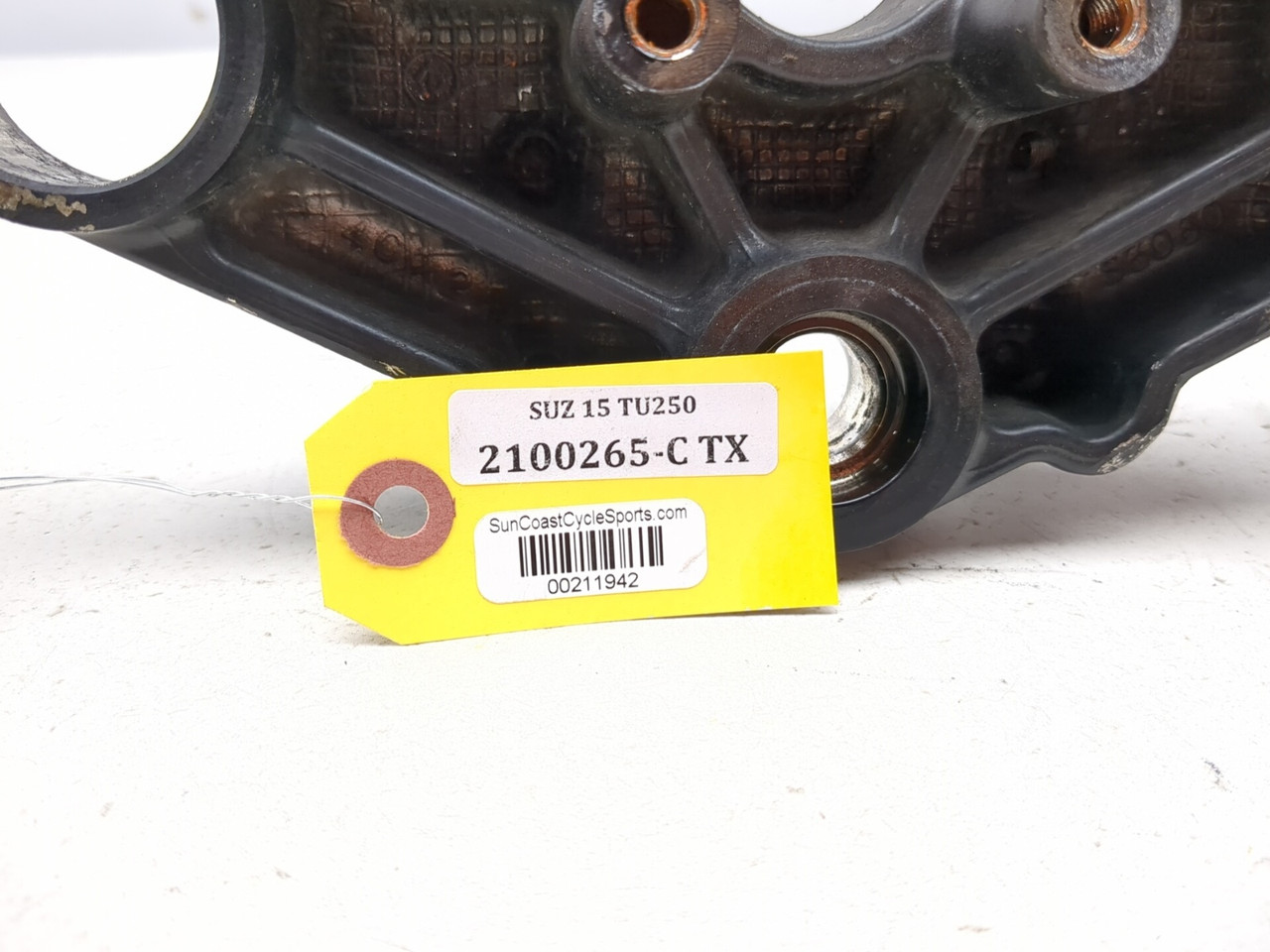 09-19 Suzuki TU250X Front Upper Triple Tree & Risers - Sun Coast