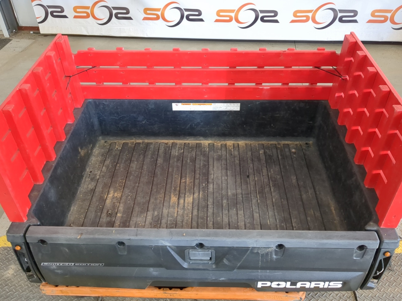 10-14 Polaris Ranger 800 XP Rear Cargo Box with Side Rack Cargo