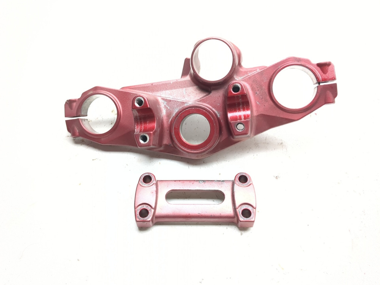 06-08 Kawasaki EX650 Ninja 650R Front Upper Top Triple & Handlebar