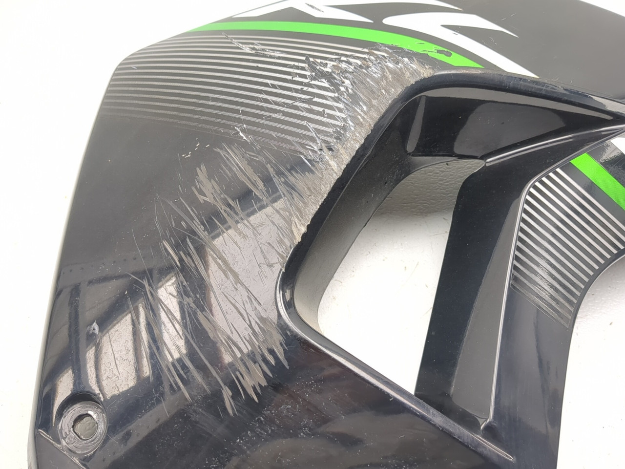 08-18 Kawasaki KLR 650 Front Left Radiator Shroud Fairing Cover