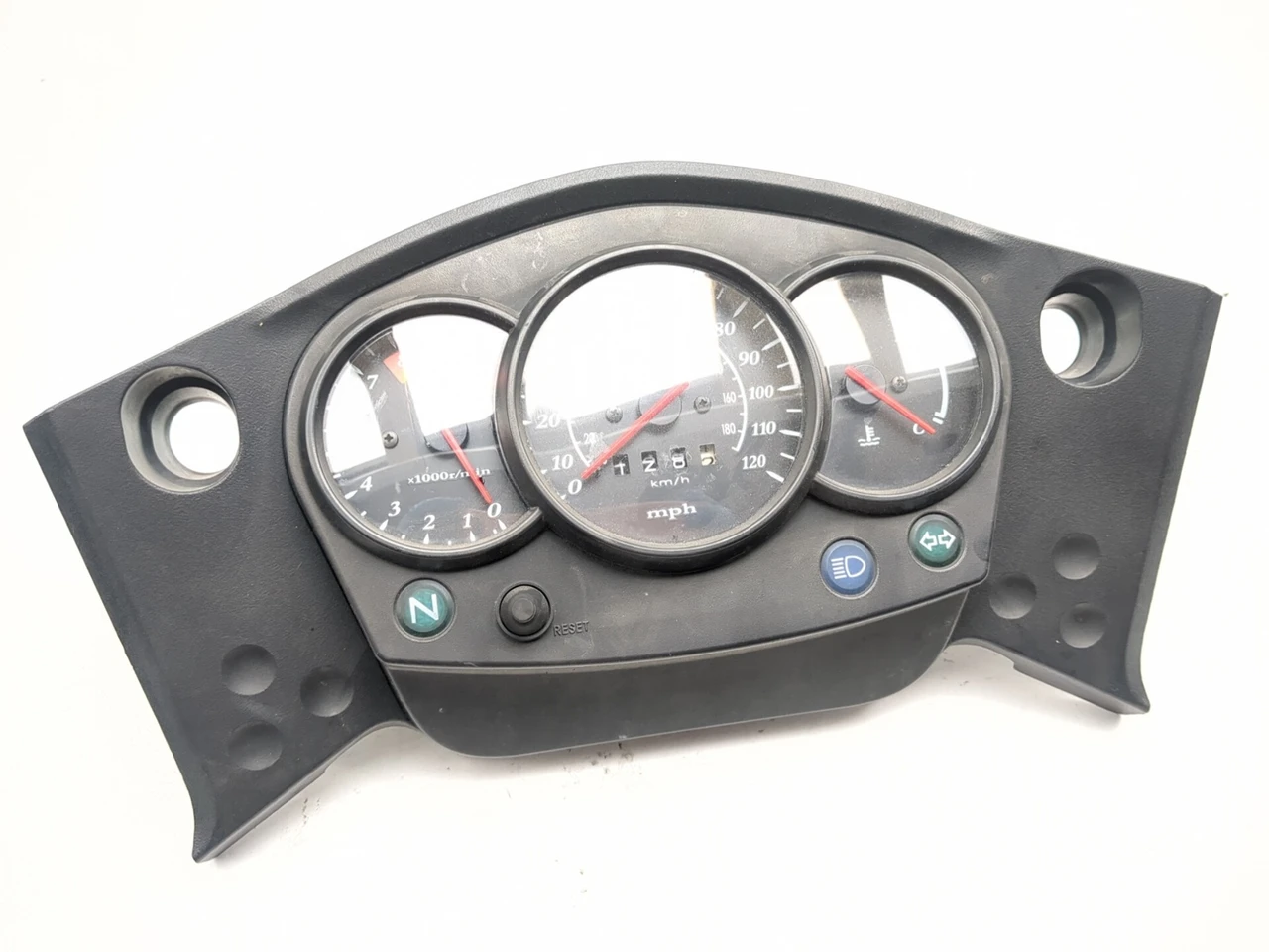 08-18 Kawasaki KLR 650 Front Instrument Cluster Gauge Tach Dash