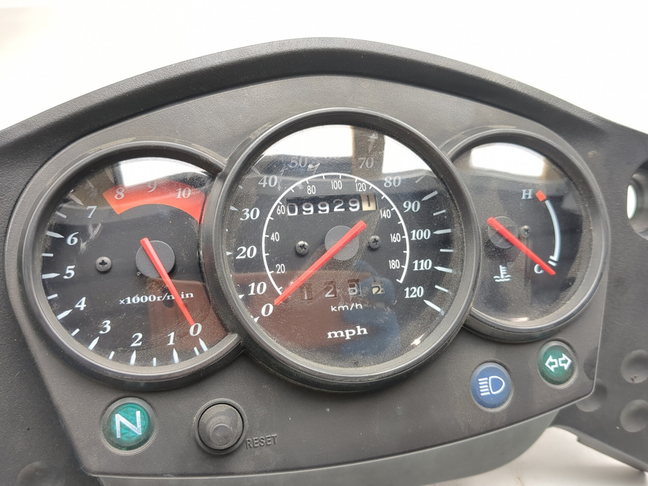 08-18 Kawasaki KLR 650 Front Instrument Cluster Gauge Tach Dash
