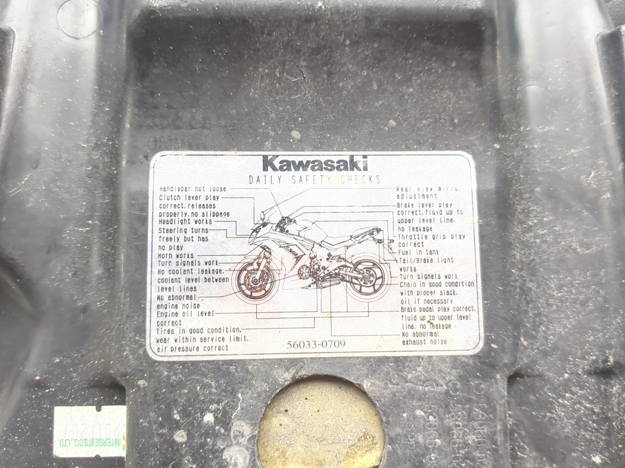 12-16 Kawasaki EX650 Ninja 650 Rear Seat Bench Saddle Passenger
