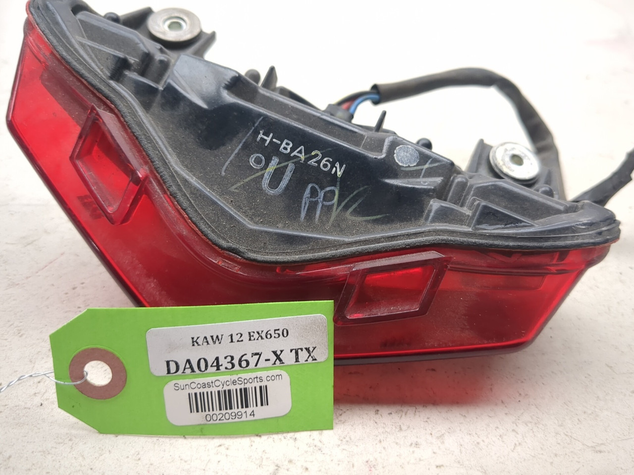12-16 Kawasaki EX650 Ninja 650 Rear Tail Light Brake Lamp 23025