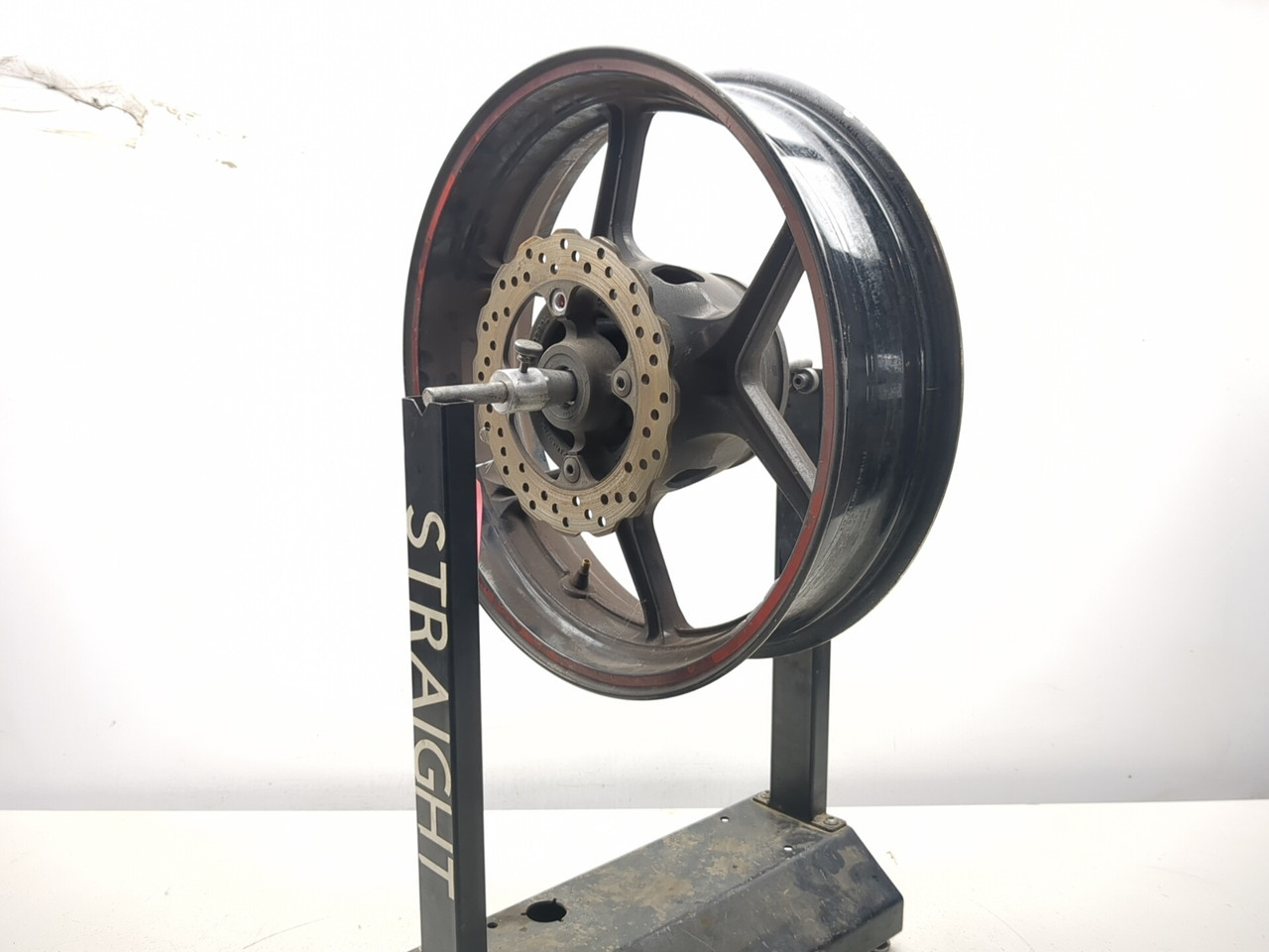 12-16 Kawasaki EX650 Ninja 650 Rear Wheel Rim With Rotor STRAIGHT