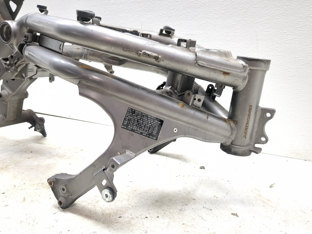 12-16 Kawasaki EX650 Ninja 650 Main Frame Chassis STRAIGHT SLVG