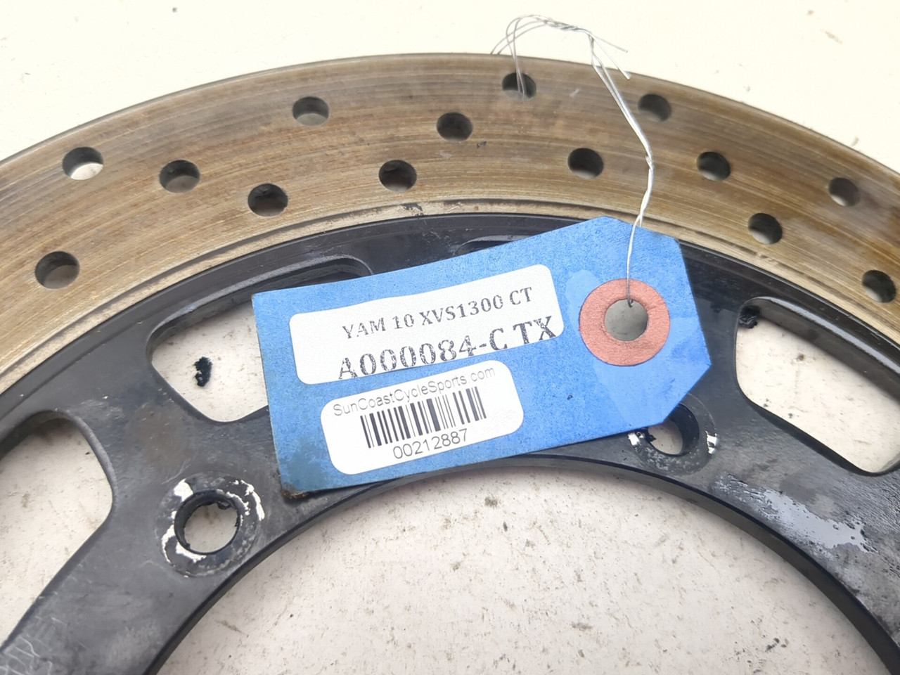 07-17 Yamaha V Star XVS1300 CT Rear Brake Rotor Disc 3D8-2582W-00