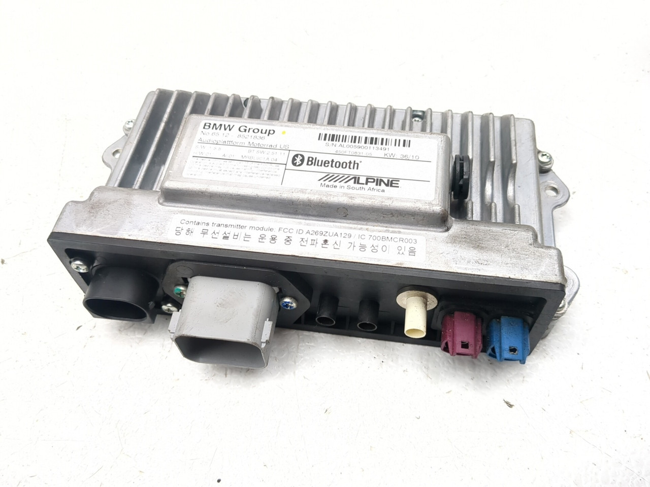 10-13 BMW R1200RT Front Audio Control Unit 65128521836 - Sun Coast