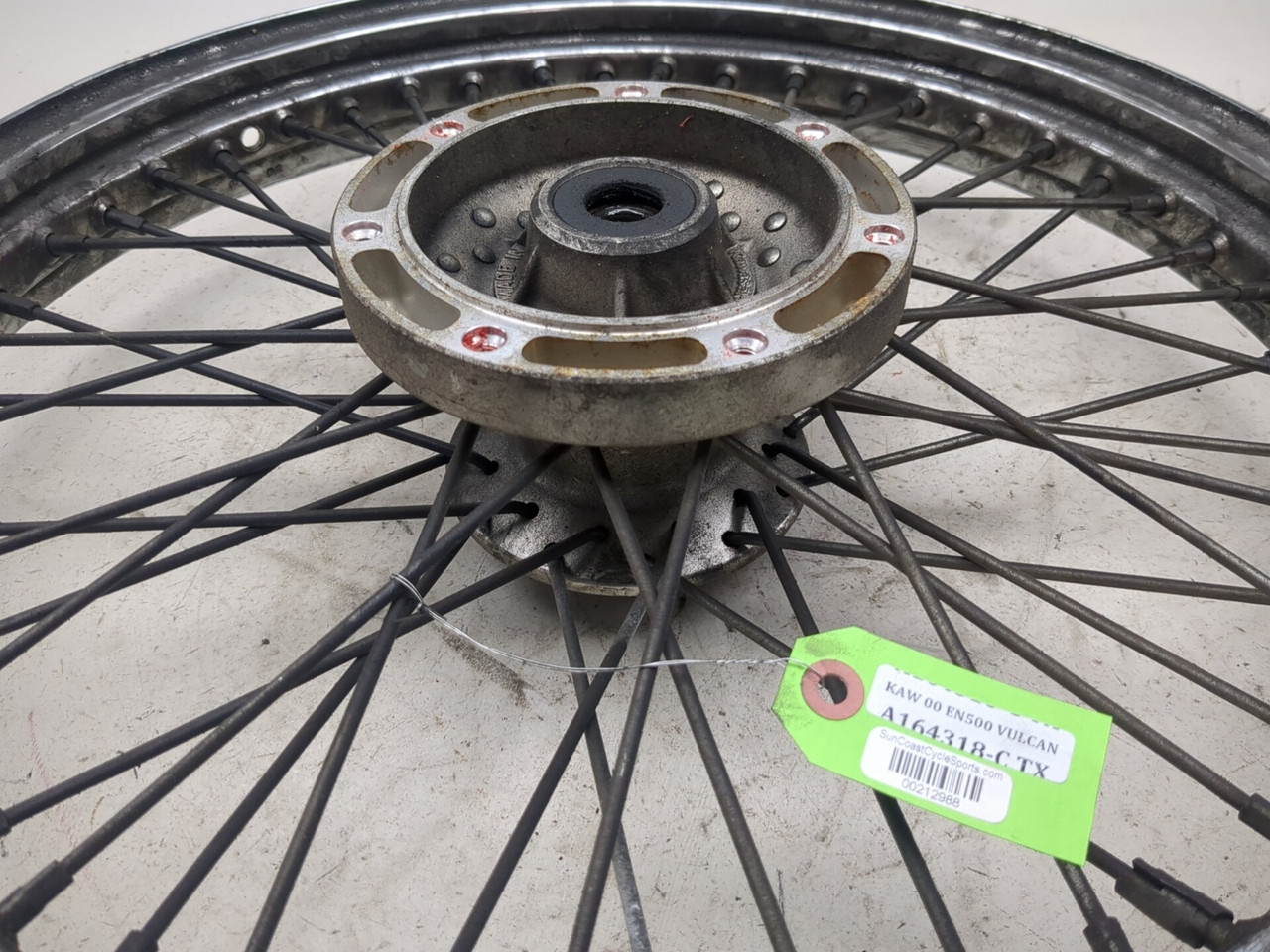 96-09 Kawasaki Vulcan 500 EN500C Front Wheel Rim STRAIGHT 19X2.15
