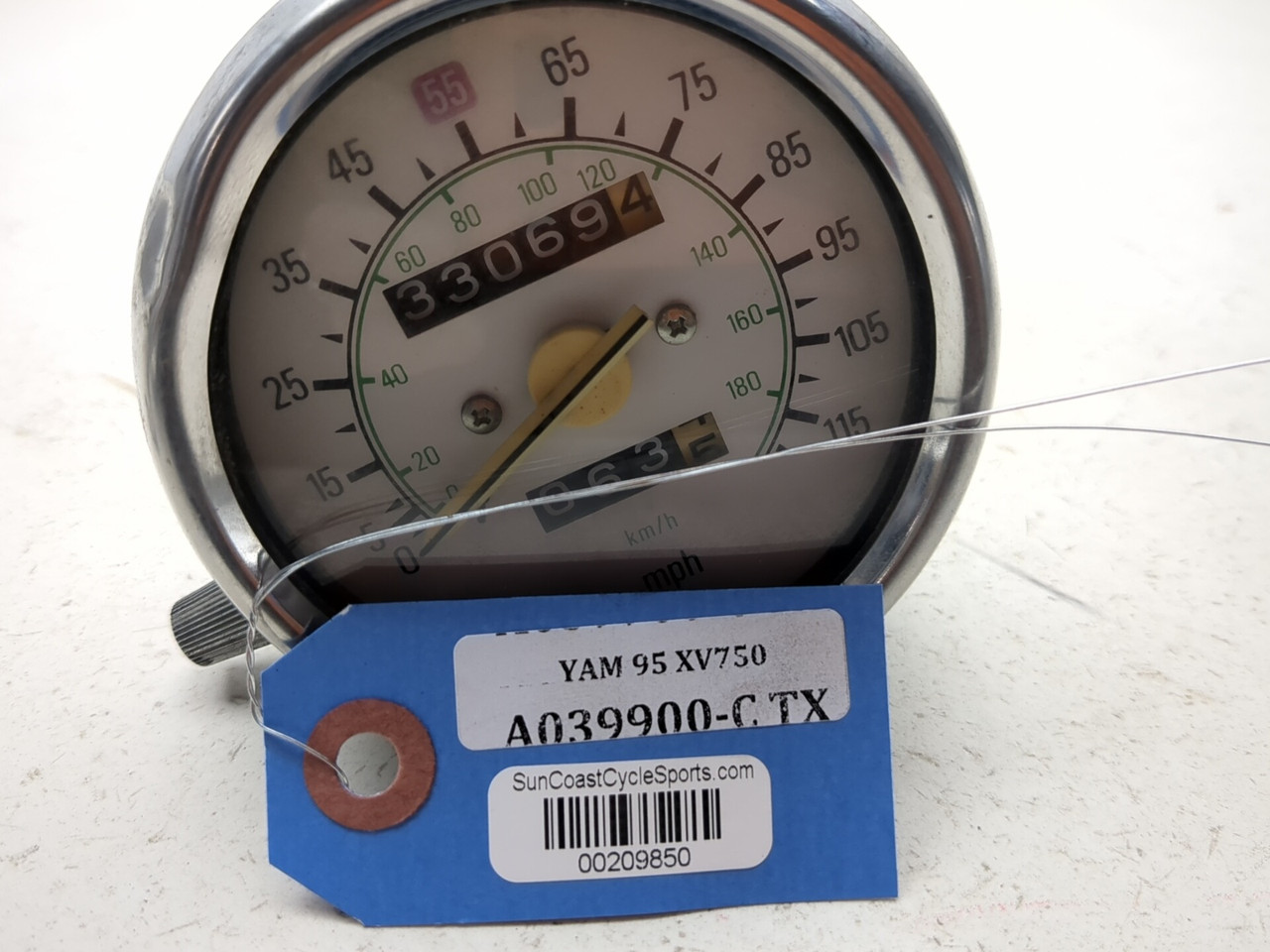 81-97 Yamaha Virago XV750 Front Speedometer Speedo Gauge Meter