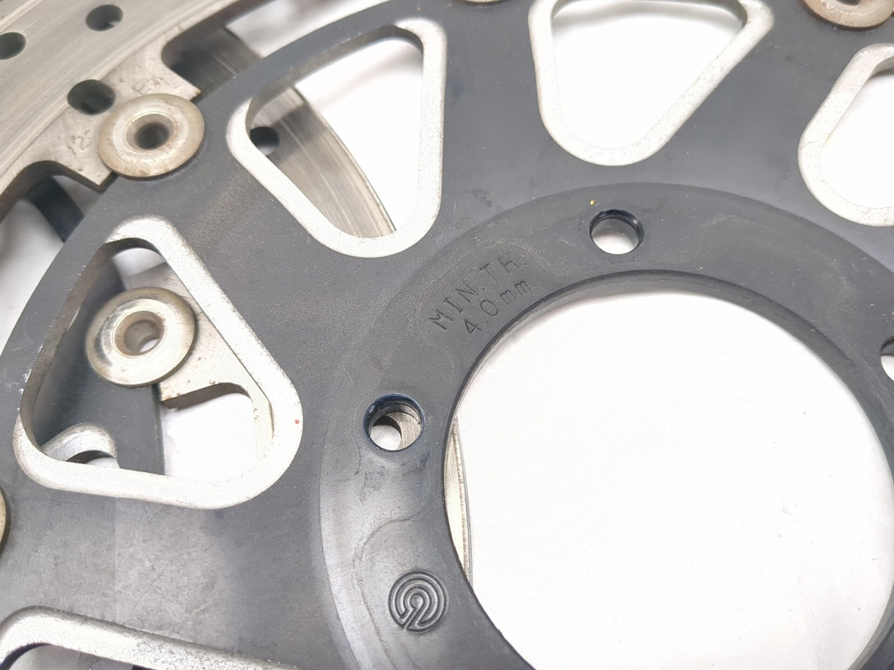 11-14 Ducati Diavel Left & Right Front Brake Rotors Disc 49241011A