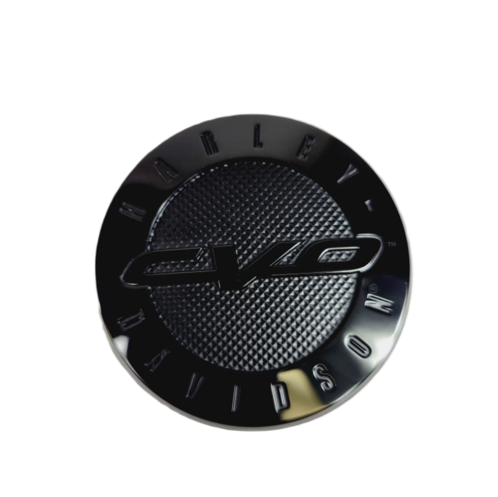 2008-2022 HARLEY-DAVIDSON CVO BLACK FUEL DOOR MEDALLION INSTERT
