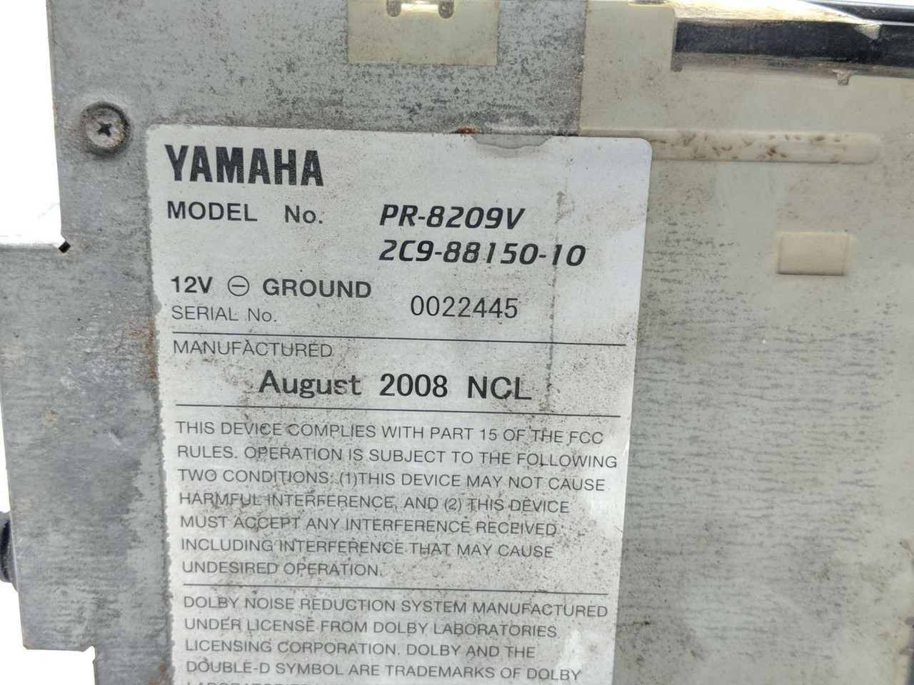 99-13 Yamaha Royal Star Venture XVZ1300 Cassette Deck Assembly 2C9