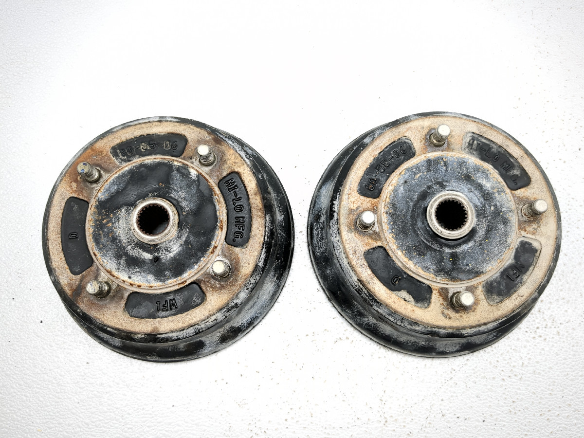 09-23 Kawasaki Mule 4000 KAF620M Rear Wheel Brake Drum Set Pair