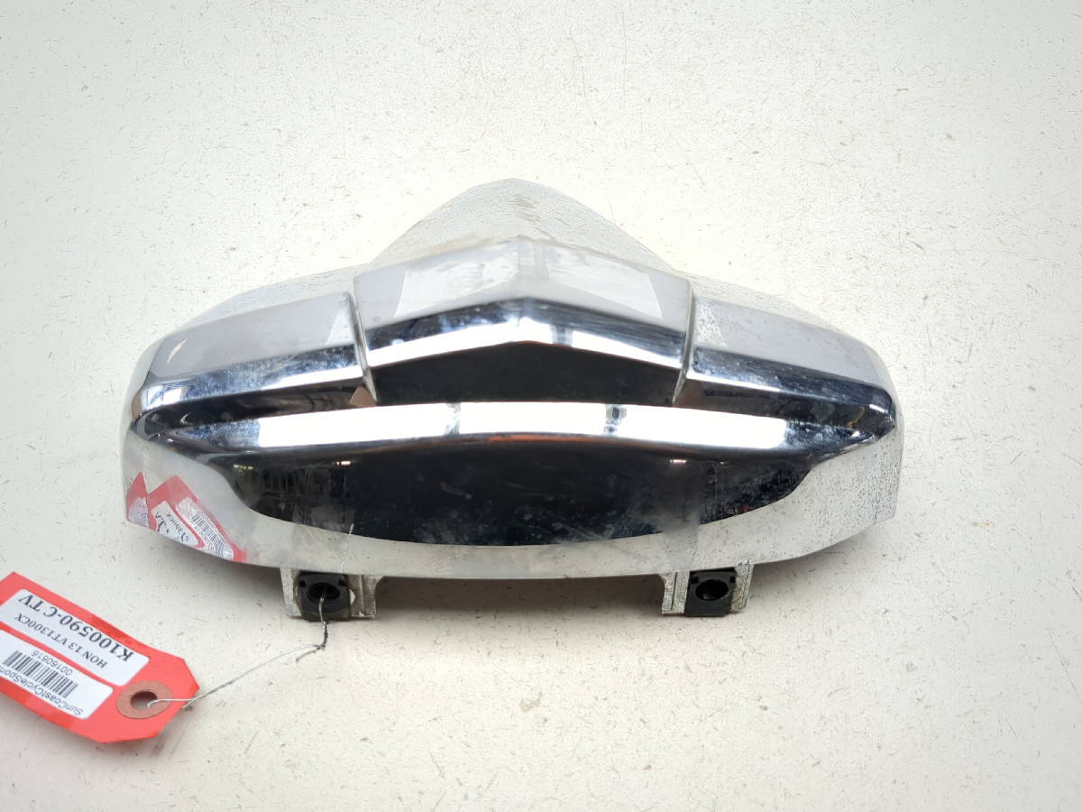 10-16 Honda Fury VT1300 CX Front Left Engine Head Cover Chrome