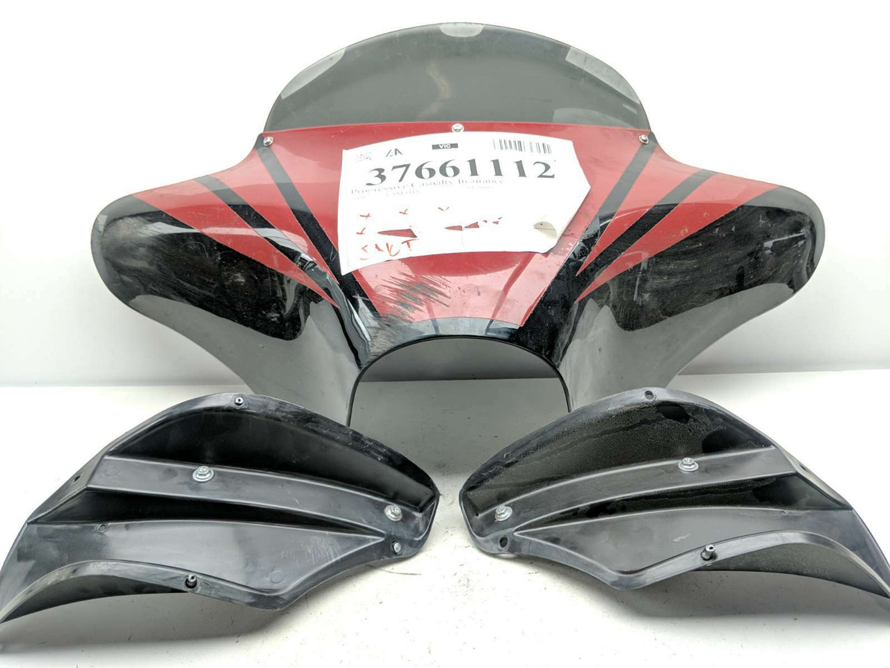 01 Yamaha Road Star XV1600 Front Batwing Fender Upper Fairing
