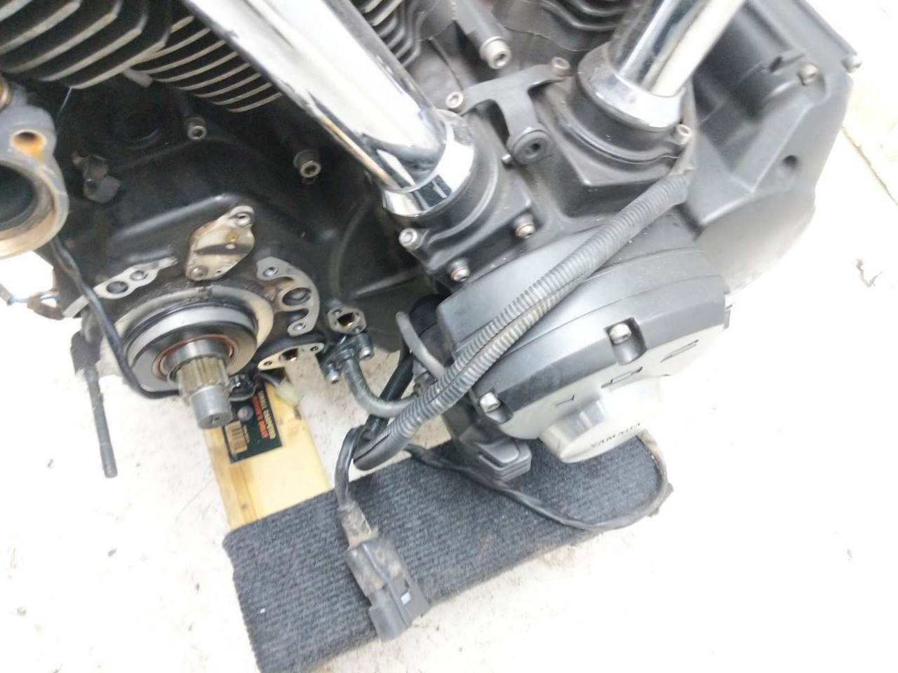 ロードスター1700 09 Yamaha Road Star Warrior XV1700 PC Engine Motor 23.3k Miles