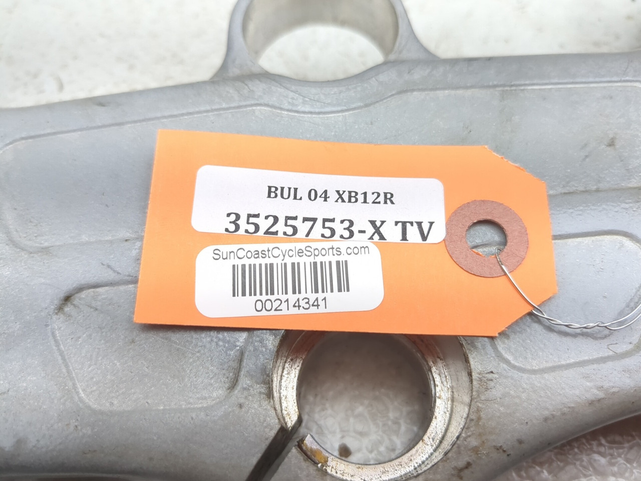 04-10 Buell Lightning XB12S Front Upper Triple Tree Top Yoke Stem