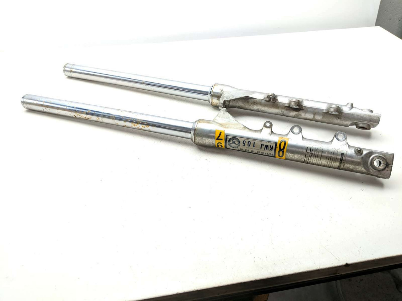 86 87 Yamaha Fazer 700 FZX700 Front Forks Suspension Set STRAIGHT