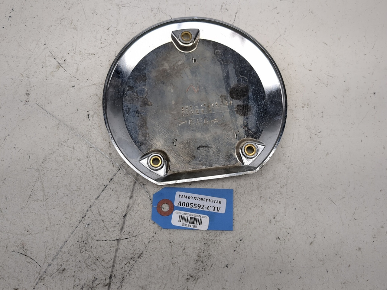 09-17 Yamaha XVS950 Vstar 950 Clutch Cover Right - Sun Coast Cycle