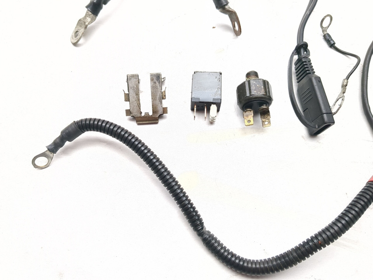 00-06 Harley Davidson Fat Boy FLSTF Relay Switch Battery Cable Set