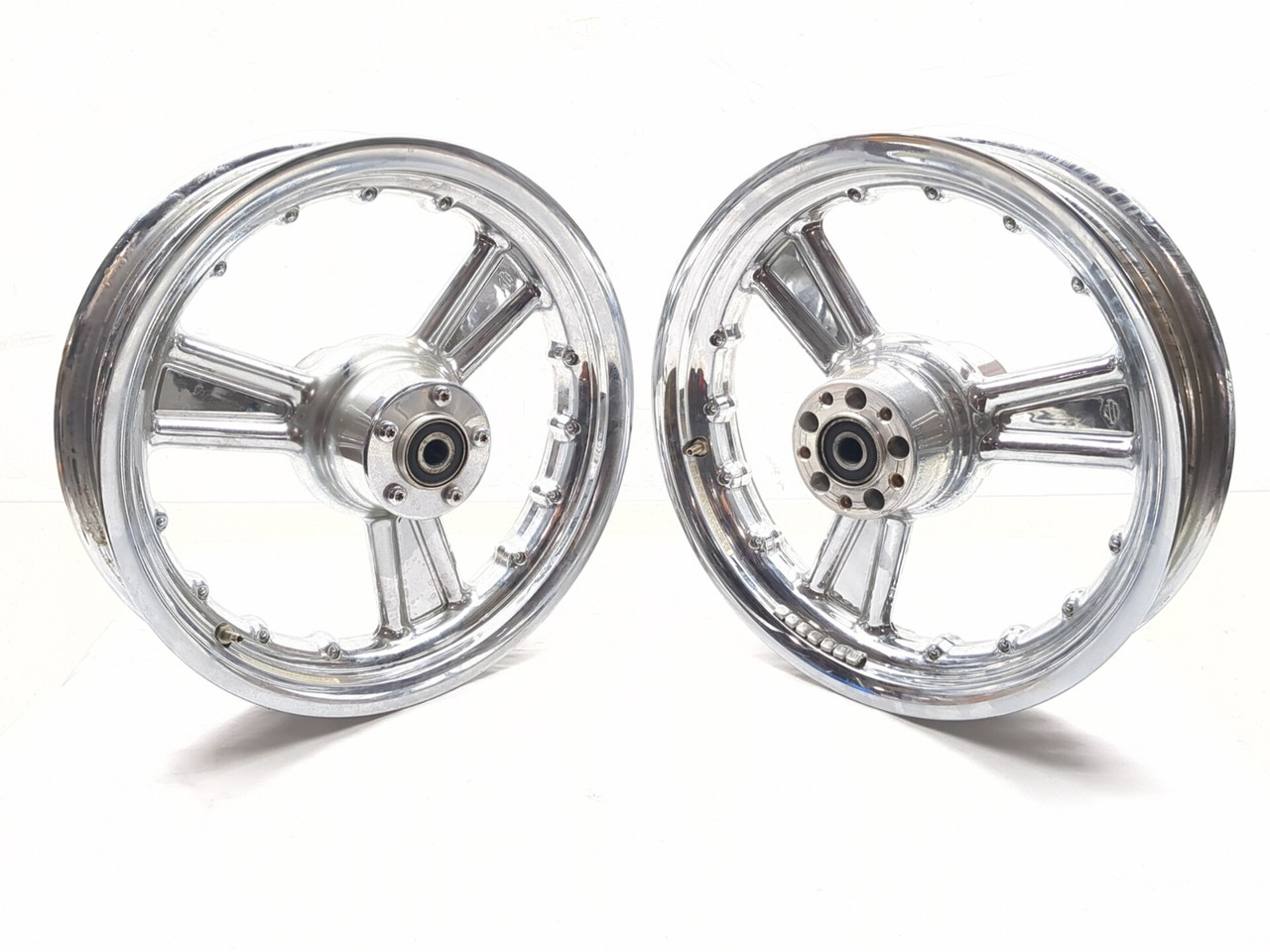 00-06 Harley Davidson Fat Boy FLSTF Front Rear Wheel Rim STRAIGHT