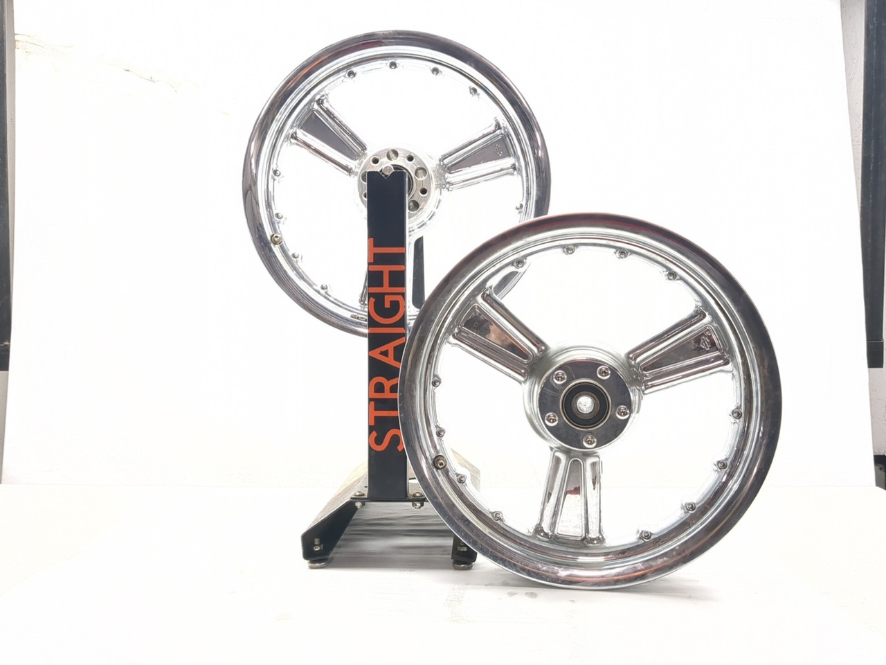 00-06 Harley Davidson Fat Boy FLSTF Front Rear Wheel Rim STRAIGHT