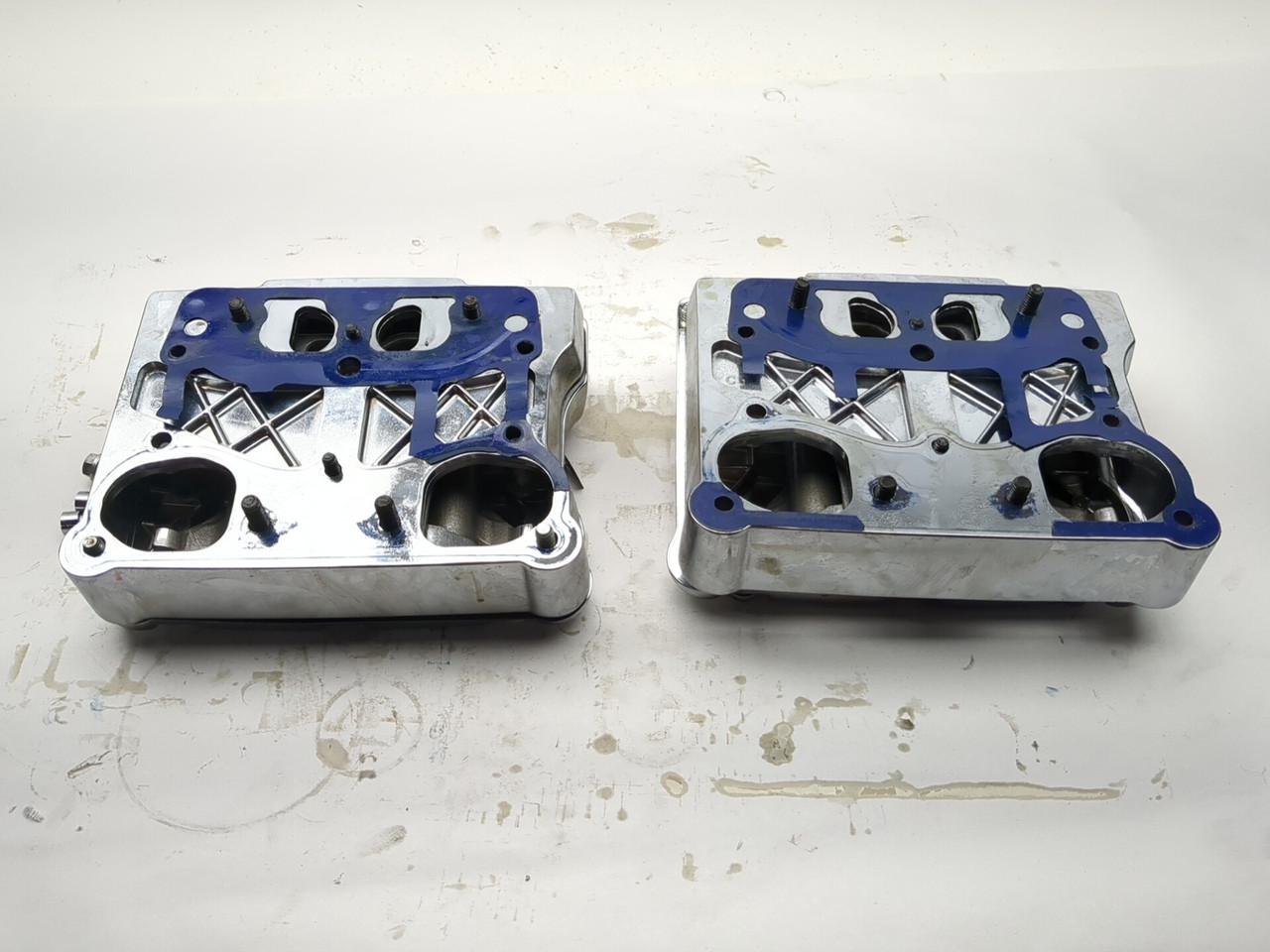 00-06 Harley Davidson Fat Boy FLSTF Front Rear Rocker Box Covers