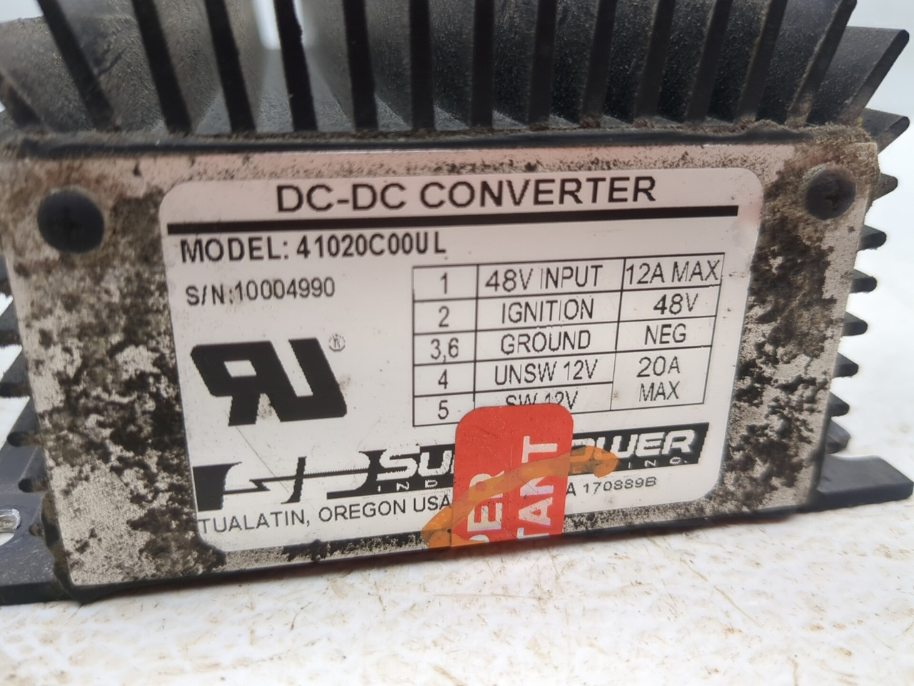 08-15 Cushman Titan Utility Cart DC-DC Converter 604884 - Sun