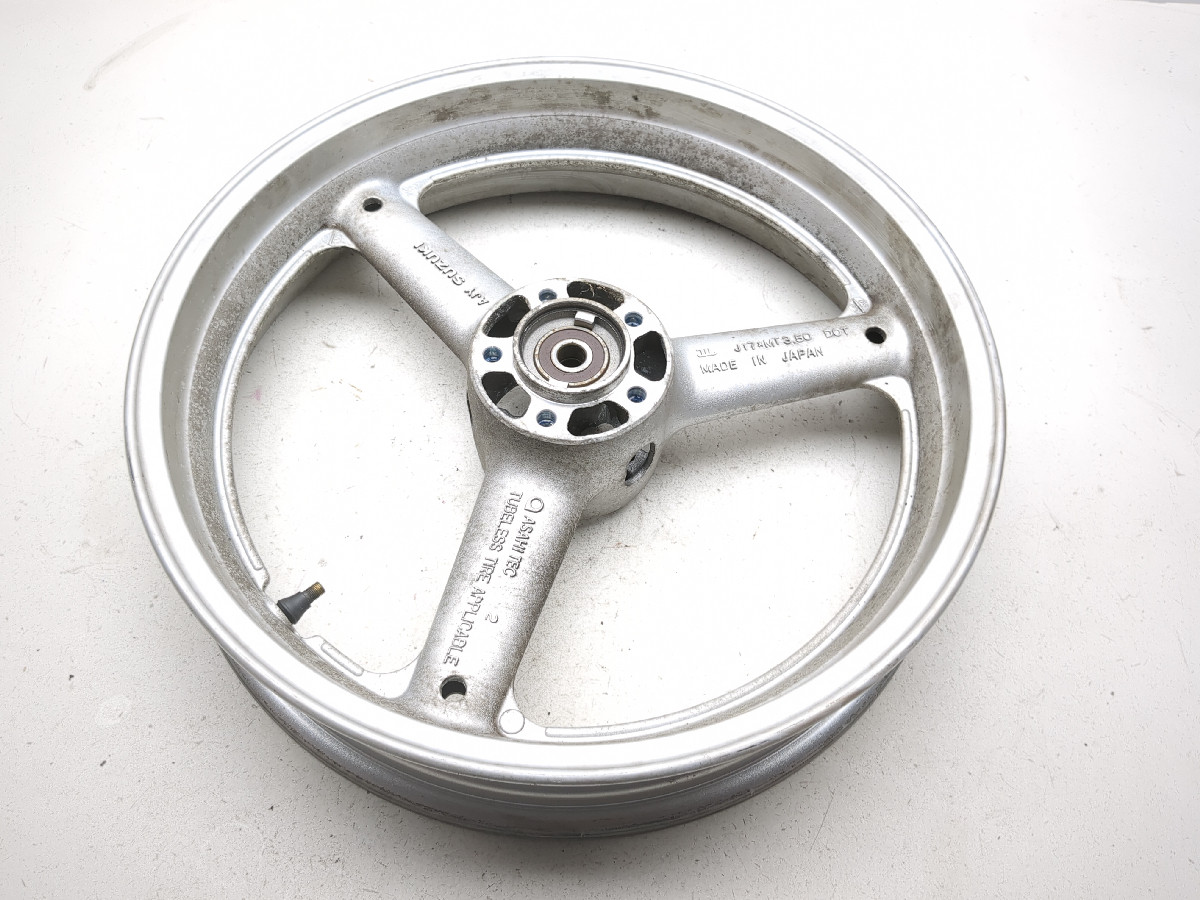 KATANA 前後純正ホイール 98-06 Suzuki Katana GSX 600 750 Front Wheel Rim STRAIGHT 17X3.50