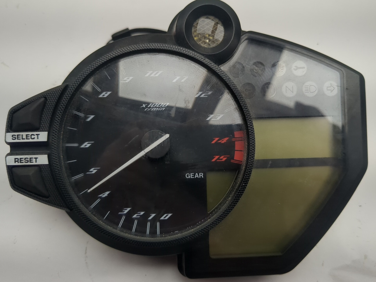 09-14 Yamaha YZF R1 Instrument Gauge Tach Speedometer Meter 14B