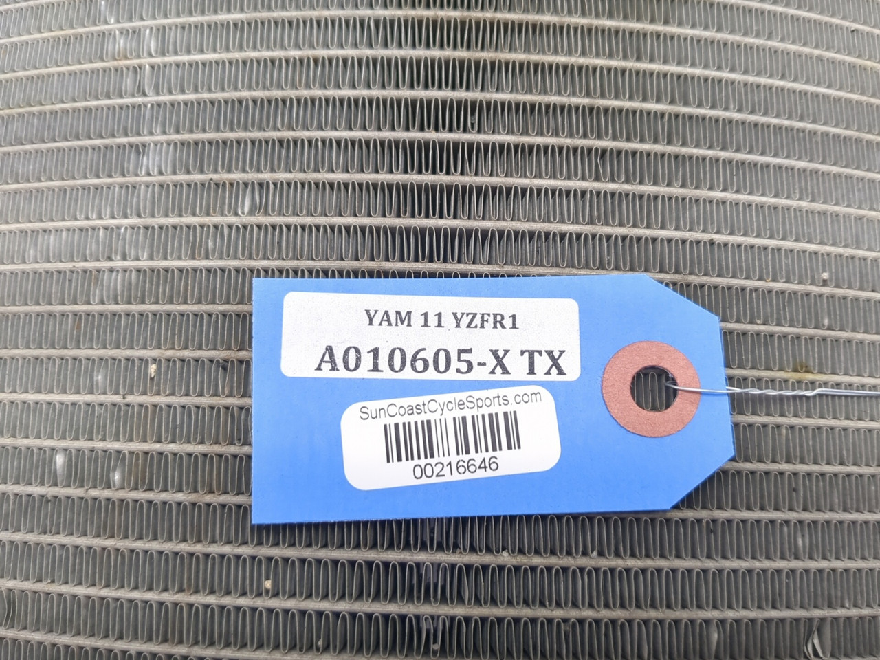 09-14 Yamaha YZF R1 Front Radiator Cooler Cooling 14B-12461-00-00