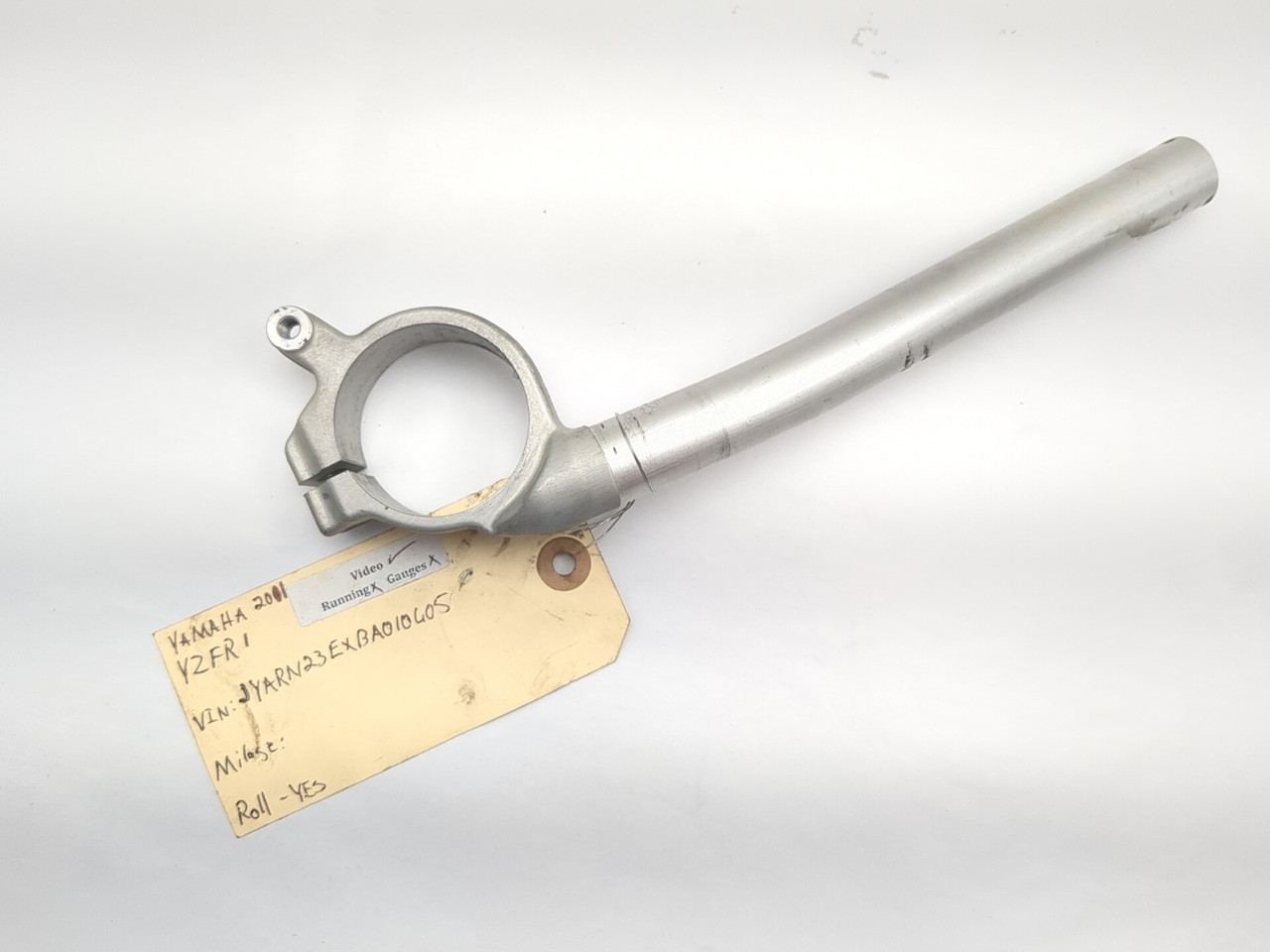09-14 Yamaha YZF R1 Front Left & Right Handlebar Clip-Ons BENT 14B