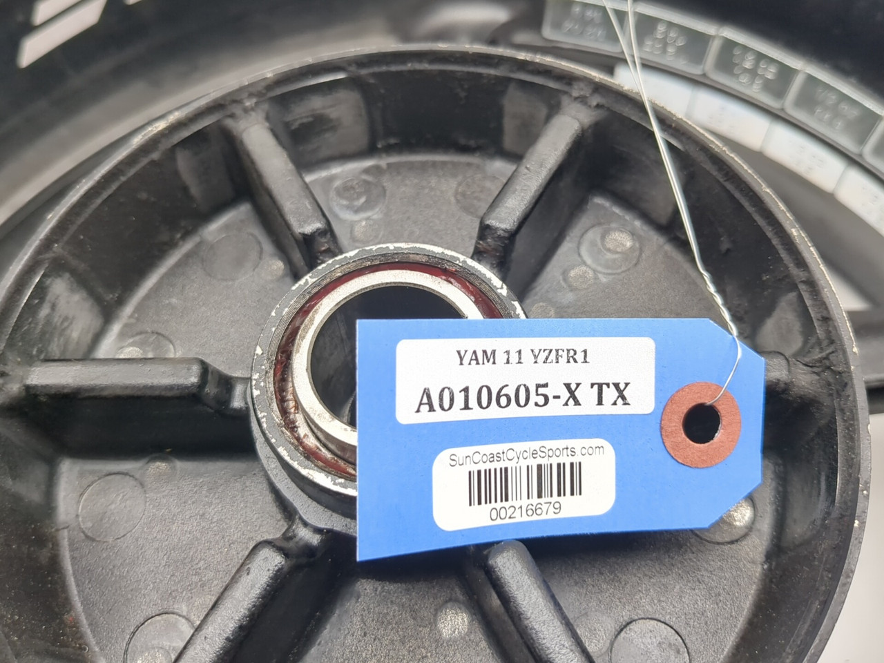 09-14 Yamaha YZF R1 Rear Wheel Rim 17X6.00 STRAIGHT 5VY-25338-00