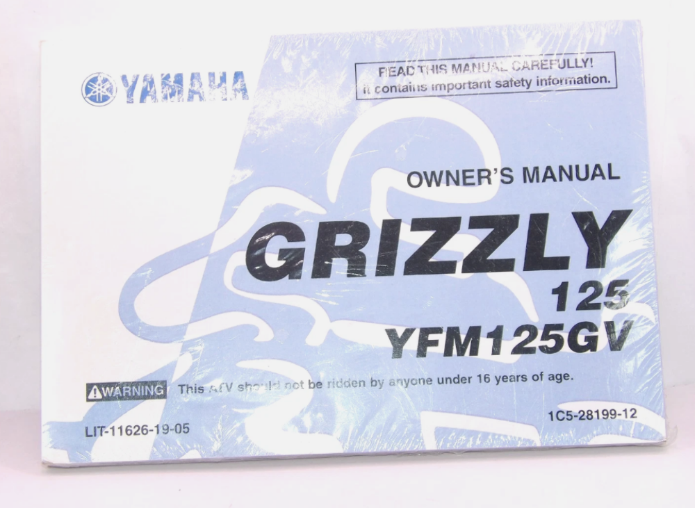 2006 Yamaha Grizzly 125 YFM125GV Owner's Manual LIT-11626-19-05