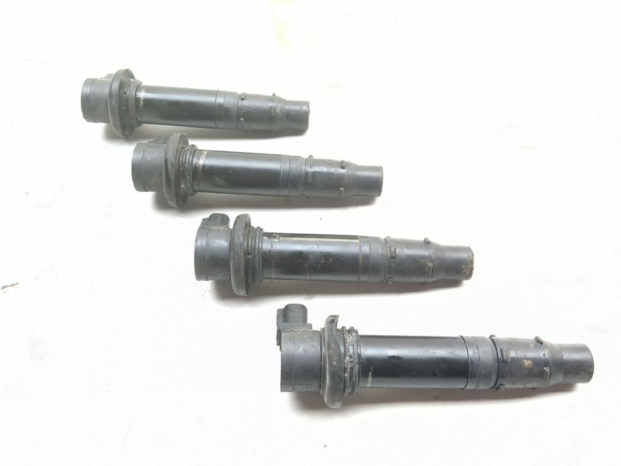 キヨ 05 06 Kawasaki ZX6 ZX 636 Ignition Coils Plug Set of 4 F6T549