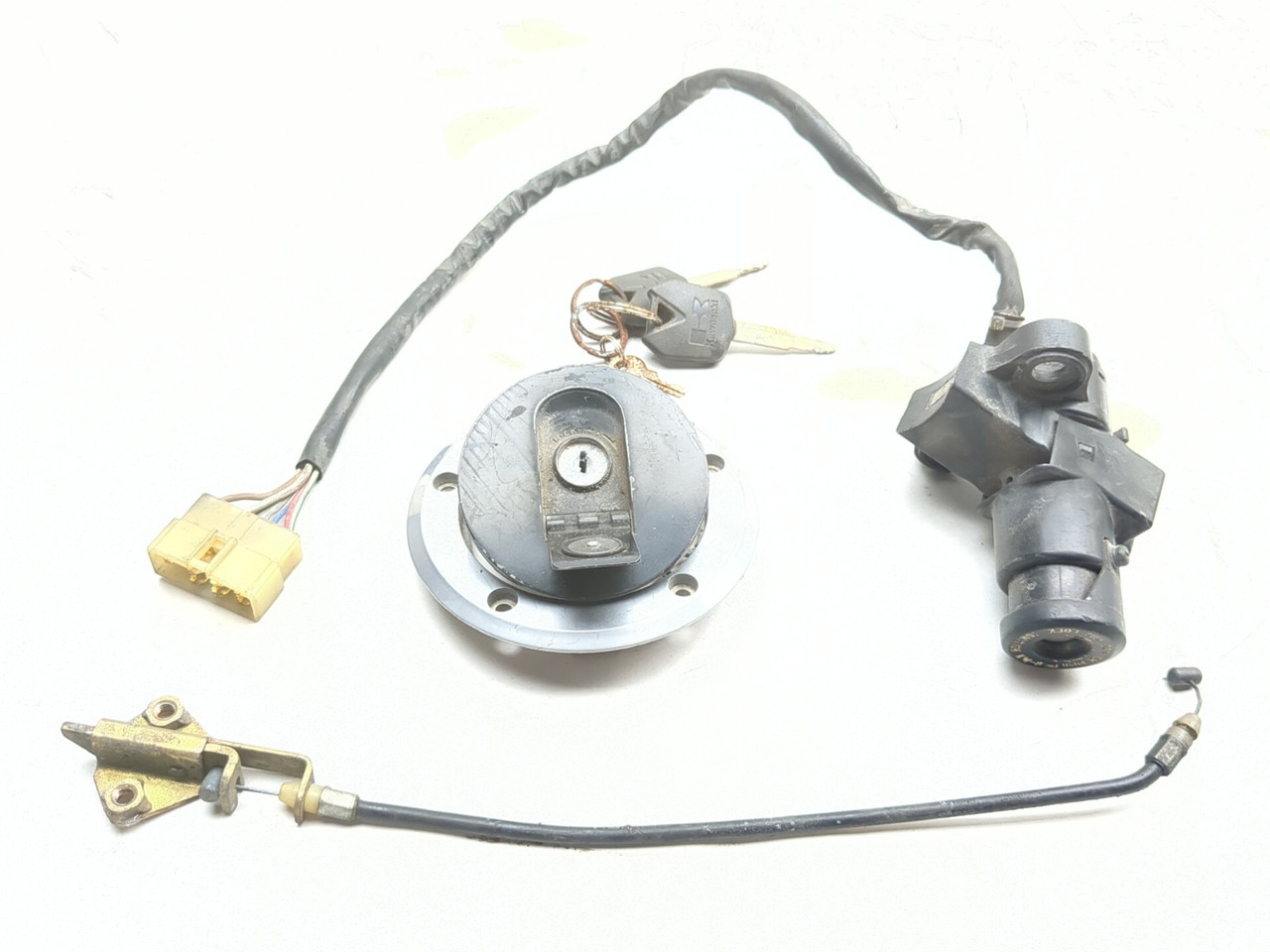 05 06 Kawasaki ZX6 ZX 636 Lock Set Ignition Switch Fuel Cap & Seat