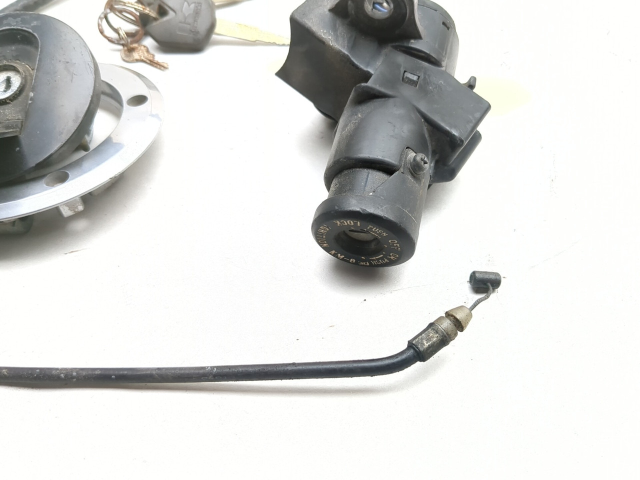 05 06 Kawasaki ZX6 ZX 636 Lock Set Ignition Switch Fuel Cap & Seat