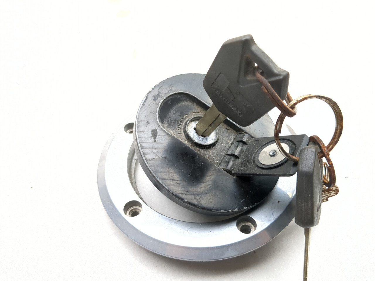 05 06 Kawasaki ZX6 ZX 636 Lock Set Ignition Switch Fuel Cap & Seat